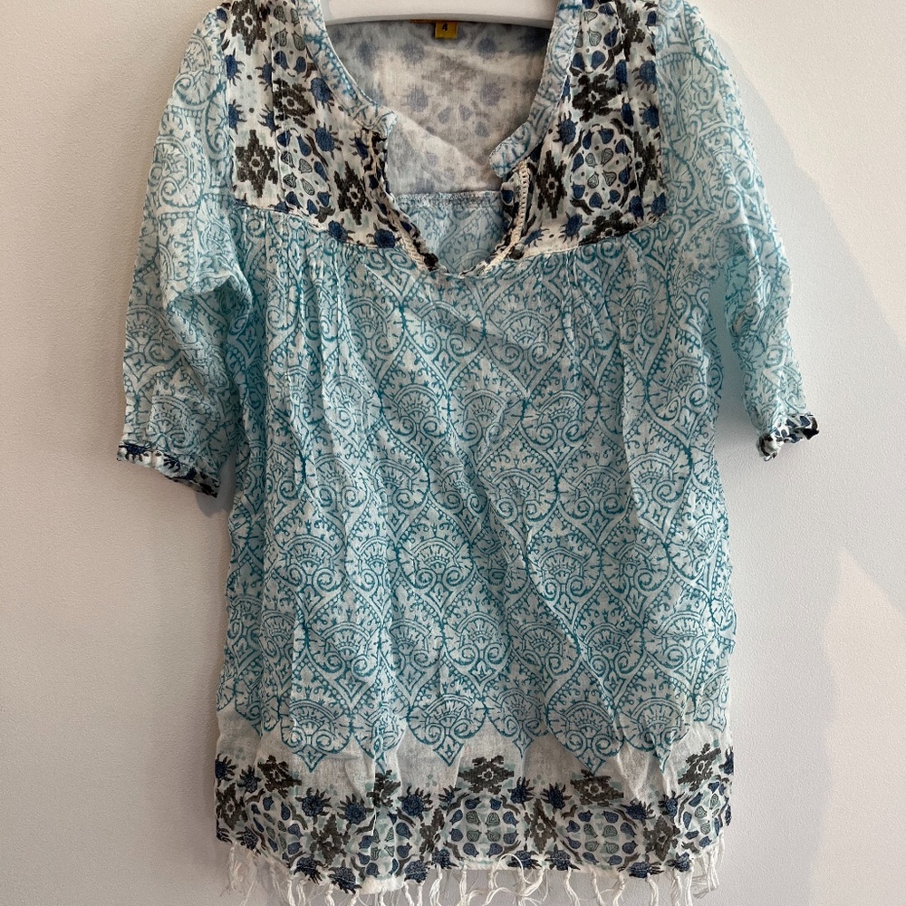 Roberta Roller Rabbit Girls Tunic Beach Cover Up (size 4)